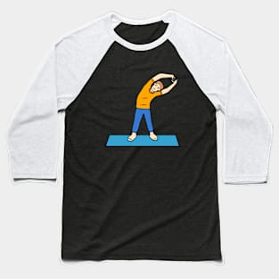 Tiryaka tadasana pose- yoga Baseball T-Shirt